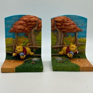 Disney‎ Winnie The Pooh Bookends Resin Miniature Book Ends Set